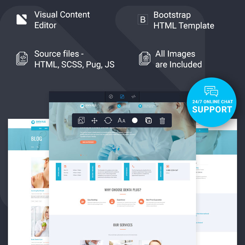 Denta Plus Ready-to-Use Clean HTML Template    