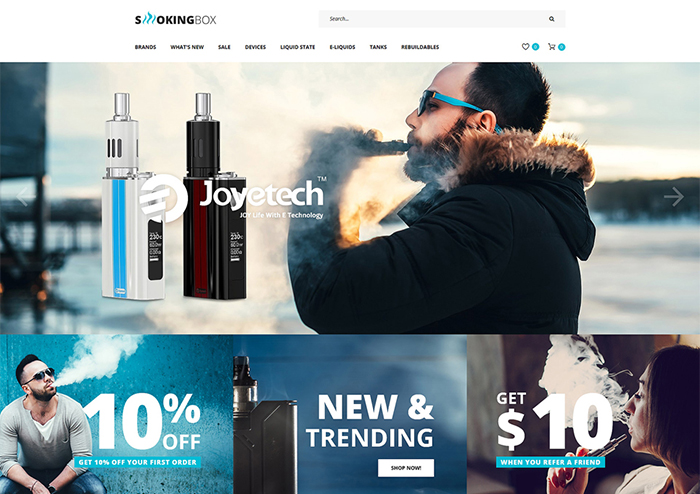 Tobacco Responsive OpenCart Template