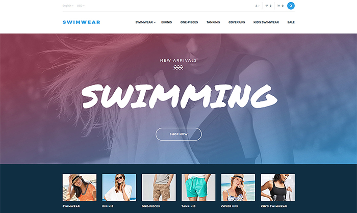 Swimwear Responsive OpenCart Template