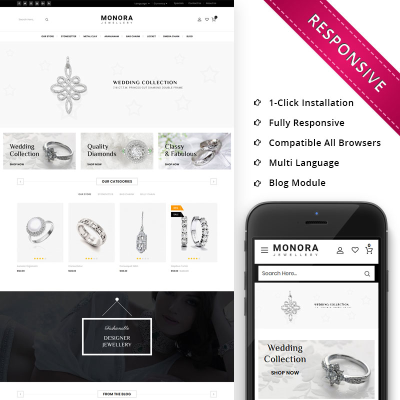 Monora Jewellery Responsive OpenCart Template