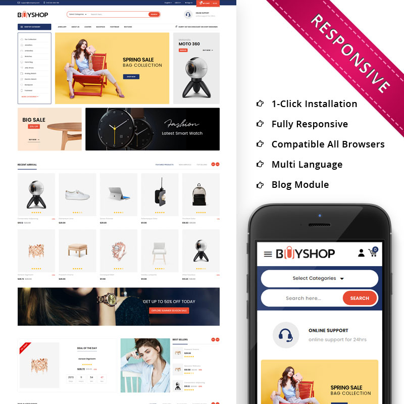 BuyShop - Mega Store Responsive PrestaShop Theme