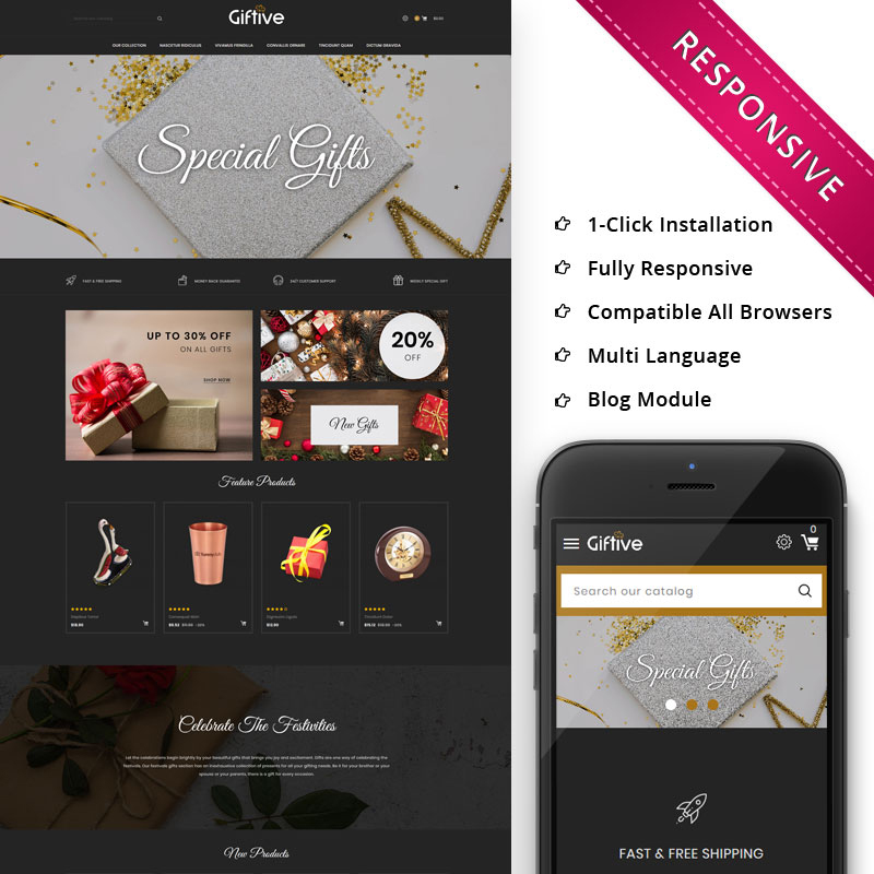 Giftive - The Gift Store Responsive PrestaShop Theme