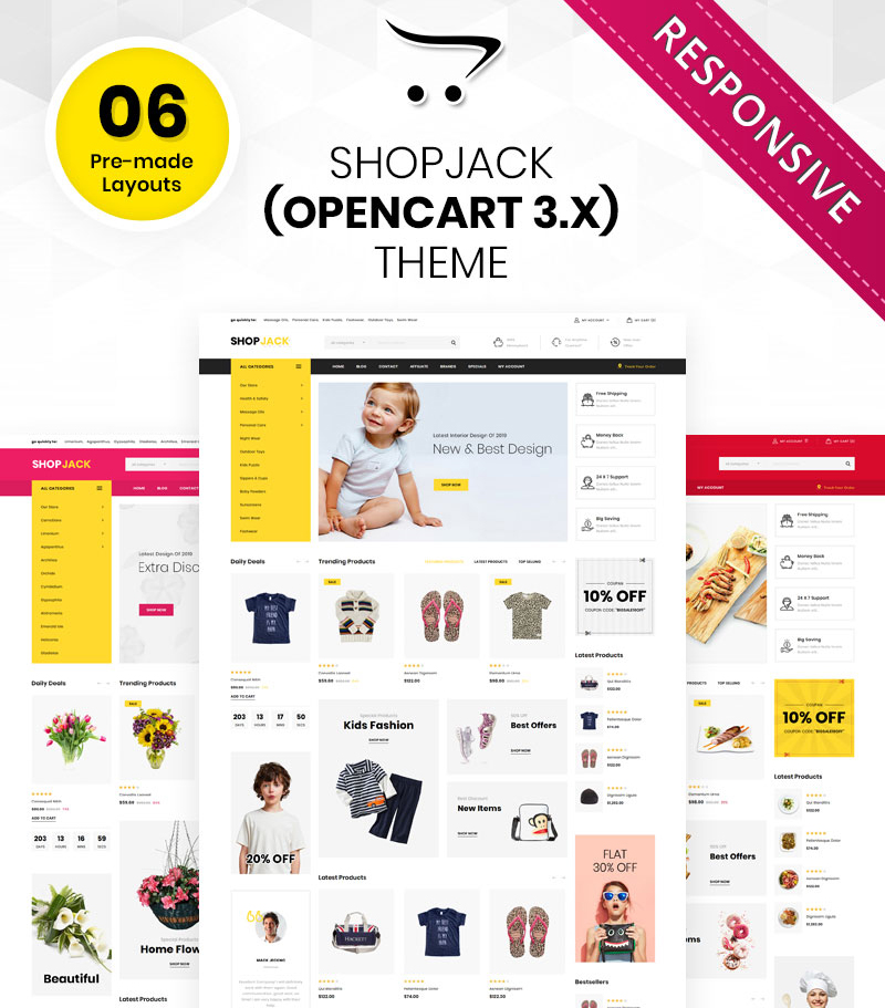 Shopjack - The Mega Multishop Responsive OpenCart Template